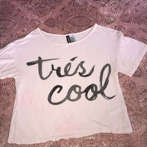 “Trés cool” crop top.